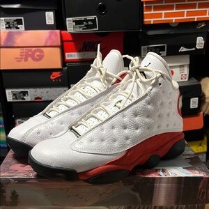 Air Jordan 13 Retro White Red Sneakers